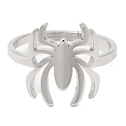 304 Stainless Steel Spider Adjustable Ring for Women RJEW-M149-06P