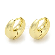 Brass Hoop Earrings EJEW-L211-010L-G