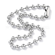 Ожерелья из шариковой цепи из нержавеющей стали 304 CHS-F009-01H-45cm-P-02