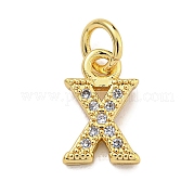 Буквица из латуни с подвесками из кубического циркония KK-Q814-26X-G