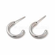 Серьги-гвоздики из нержавеющей стали 304 EJEW-C004-12C-P