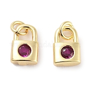 Латунные микро проложить кубического циркония подвески KK-C051-13G-01