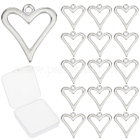 DICOSMETIC 24Pcs 4 Styles Love Heart Charms Alloy Enamel Pendants