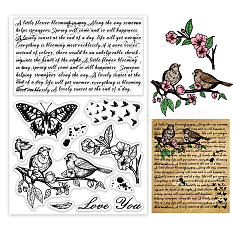 PH PandaHall Animal & Plant Pattern Clear Stamps DIY-WH0167-57-0240