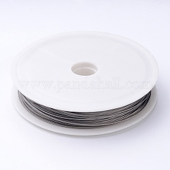 1 rotolo di colore originale, filo di coda di tigre, acciaio inossidabile rivestito di nylon, crudo, 22 gauge (0.6 mm), circa 72.17 piedi (22 m)/rotolo