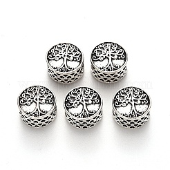 Tibetischer Stil Legierung europäische Perlen Emaille Fassungen&nbsp;TIBE-N006-123AS-LF