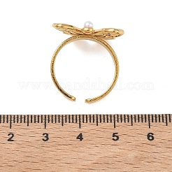 Offene Manschettenringe aus Edelstahl 304 für Damen&nbsp;RJEW-F207-01C-G