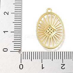 Porte micro ouvrent pendentifs zircone cubique en laiton de placage&nbsp;KK-L224-043G