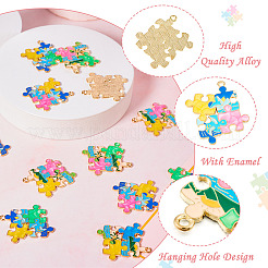 12pcs 6 Arten Zinklegierungs-Emaille-Anhänger&nbsp;ENAM-TA0002-28