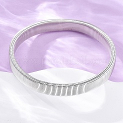 Braccialetti elastici in ferro per uomo donna&nbsp;BJEW-G741-01P