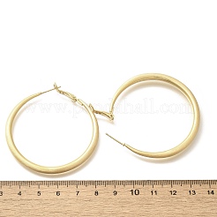 Boucles d'oreilles en laiton de cercle pour les femmes&nbsp;EJEW-A121-18C-G