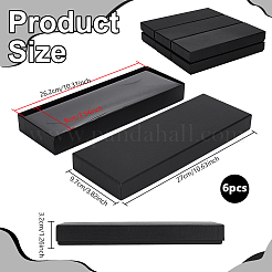 Aufbewahrungsboxen für Krawatten aus Papier und Karton&nbsp;CON-WH0107-65