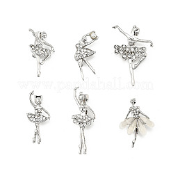 12 broche en alliage de strass pour danseuse de ballet&nbsp;JEWB-A033-05P