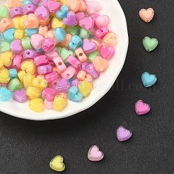 240 Stück 8 Farben Herz-Acrylperlen&nbsp;TACR-YW0001-92