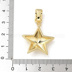 Ottone micro spianare pendenti zirconi&nbsp;LS-KK-U046-13G