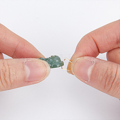 300 Stück 201 Edelstahl-Schnappbügel.&nbsp;STAS-HY0001-12