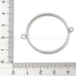 Anhänger mit offener Lünettenrückseite aus Edelstahl 304&nbsp;STAS-B126-05G-P