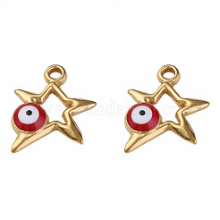 304 Edelstahl-Emaille-Anhänger&nbsp;STAS-N087-51-01G