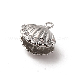 Ciondoli in ottone zirconi chiari micro pavé&nbsp;KK-Z112-32P