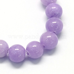 Hebillas de abalorios piedras preciosas de jade amarillo teñido natural&nbsp;G-R271-8mm-YXS24