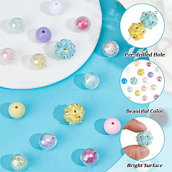 5 Stück 5 Farben handgefertigte Polymer Clay Perlen&nbsp;CLAY-PA0001-48