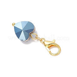 Decorazioni pendenti in vetro cuore&nbsp;HJEW-JM03771-02
