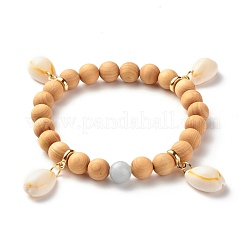 Ensemble de bracelets extensibles en perles heishi en argile polymère faits à la main&nbsp;BJEW-JB07355