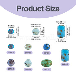 140 Stück 7 Stile Glasperlen-Sets&nbsp;SEED-TAD0001-02A