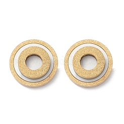 Boucles d'oreilles à tige en acier inoxydable 304 imitation coquillage&nbsp;EJEW-Z089-20G