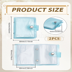 2 Stück PVC-Mini-Fotokartenhalterbuch&nbsp;AJEW-LP0012-22C