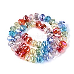 Chapelets de perles en verre transparent électrolytique&nbsp;EGLA-N022-14A-B03