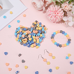 300 Stück 5 Farben handgefertigte Polymer Clay Perlen&nbsp;CLAY-SC0002-58