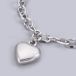 Bracciali pendenti in acciaio inossidabile 304 anti-appannamento&nbsp;BJEW-P237-05P