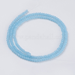 Abalorios de vidrio jade de imitación hebras&nbsp;GLAA-F076-C03
