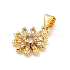Cremagliera placcatura micro ottone spianare pendenti zirconi&nbsp;KK-G513-02G