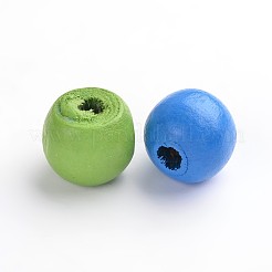 Gefärbte Naturholzperlen&nbsp;WOOD-R249-047