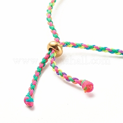 Bracelet cordon tressé en fil de nylon tressé&nbsp;AJEW-JB01121
