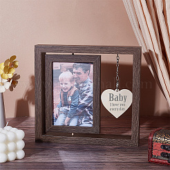Cornice per foto rettangolare con tavola artificiale rotante&nbsp;FIND-WH0152-821B