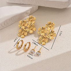 Set di orecchini alla moda in acciaio inossidabile&nbsp;VM9083-5