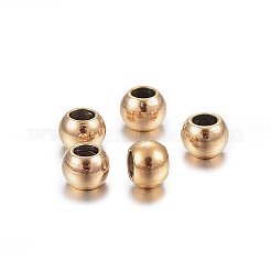 Placcatura ionica (ip) perle in acciaio inossidabile 304&nbsp;LS-STAS-H467-07G