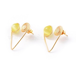 Pendientes de ojo de gato&nbsp;EJEW-JE03765
