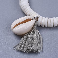 Baumwollfaden Quasten Charme Armbänder&nbsp;BJEW-JB04385-01
