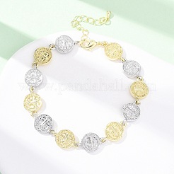 Bracciali a catena in ottone per donna&nbsp;BJEW-G762-03GP-01