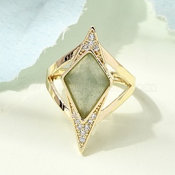 Anelli per polsini da donna in ottone con micro pavé di zirconi cubici&nbsp;GG-CBA7610-11G-07