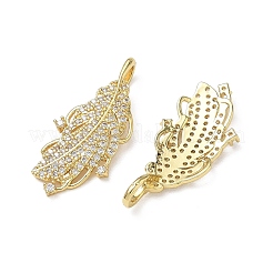 Messing micro pave klare zirkonia anhänger&nbsp;CU-CBA5C42-04G