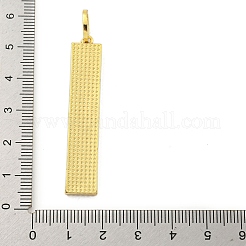 Colgantes de circonita cúbica micro pavé de latón chapado en oro real de 18 quilates&nbsp;KK-R159-07C-G