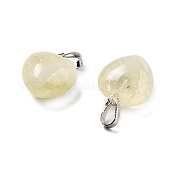 Natur Lemon Quarz Anhänger&nbsp;G-J386-H18-P