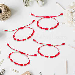 10 Stück geflochtenes Armband aus Nylonkordel für Damen und Herren&nbsp;BJEW-SC0001-80