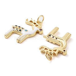Pendentifs en laiton plaqués sur support pour thème de Noël&nbsp;X-KK-M280-11C-G