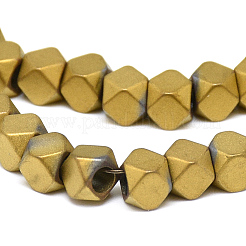 Electroplate non magnetici ematite sintetico fili di perline&nbsp;G-Q486-89B
